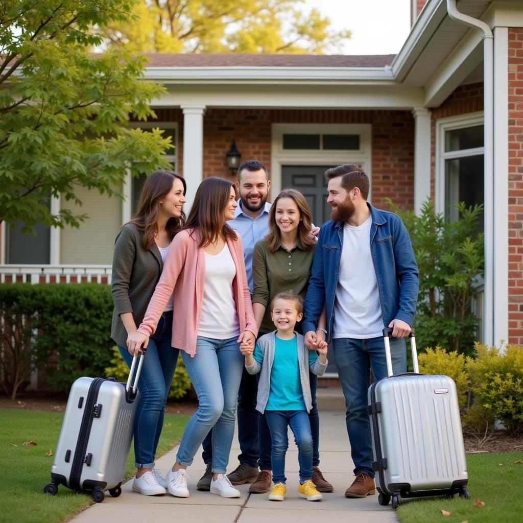 Happy Arizona Host Family Welcoming International Student