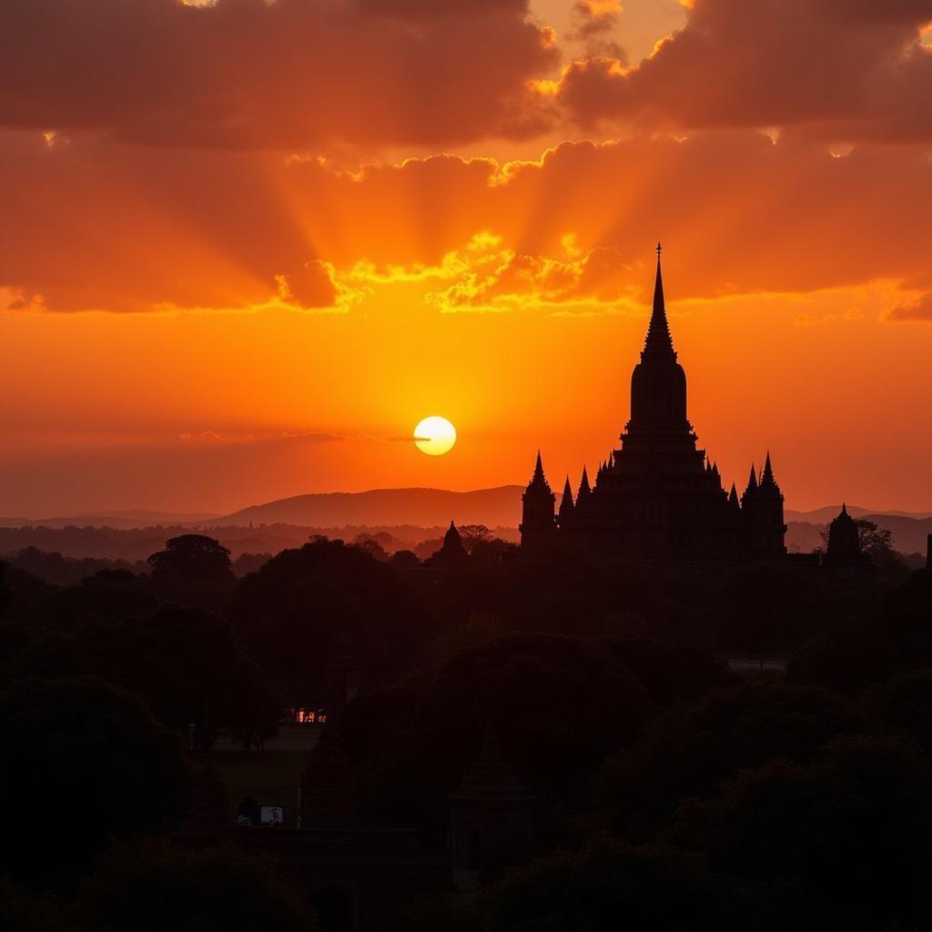 Ayutthaya Temple at Sunrise