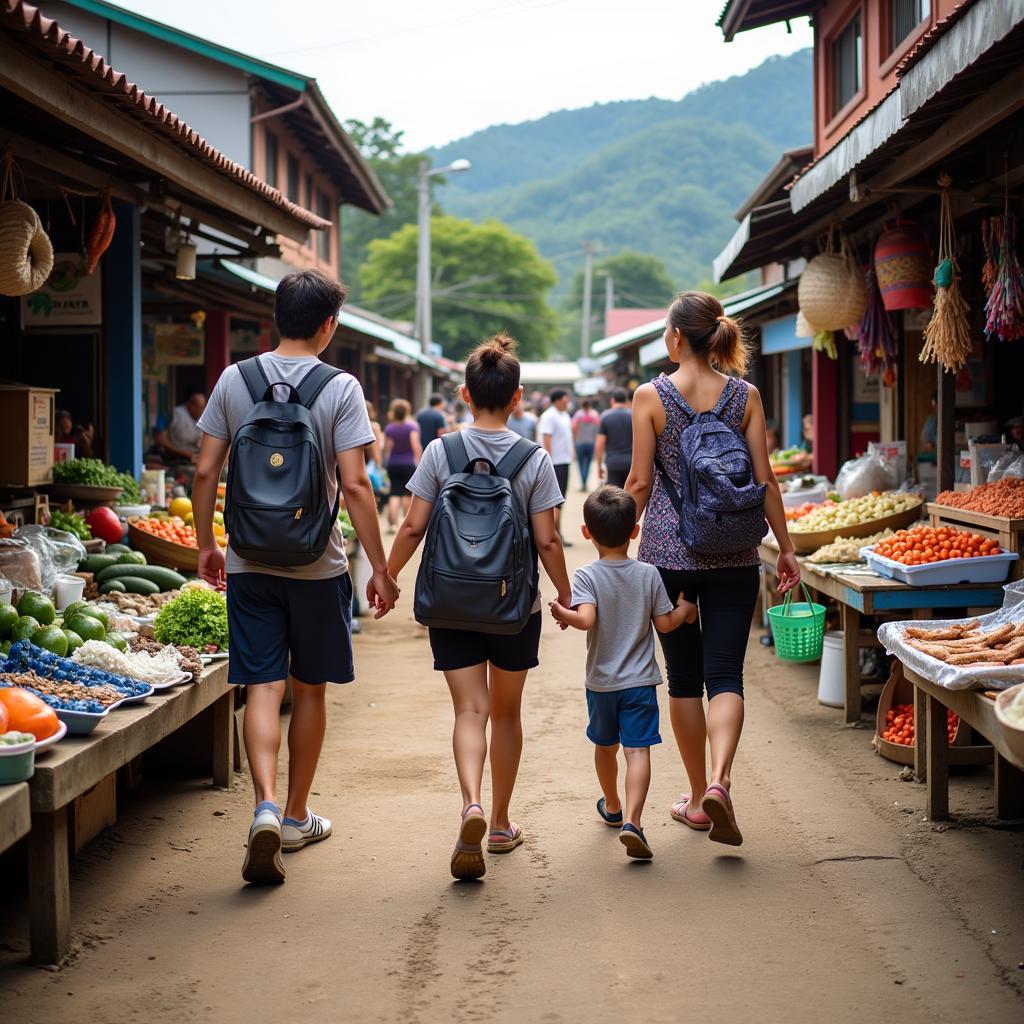 Visiting a Local Market with Homestay Host