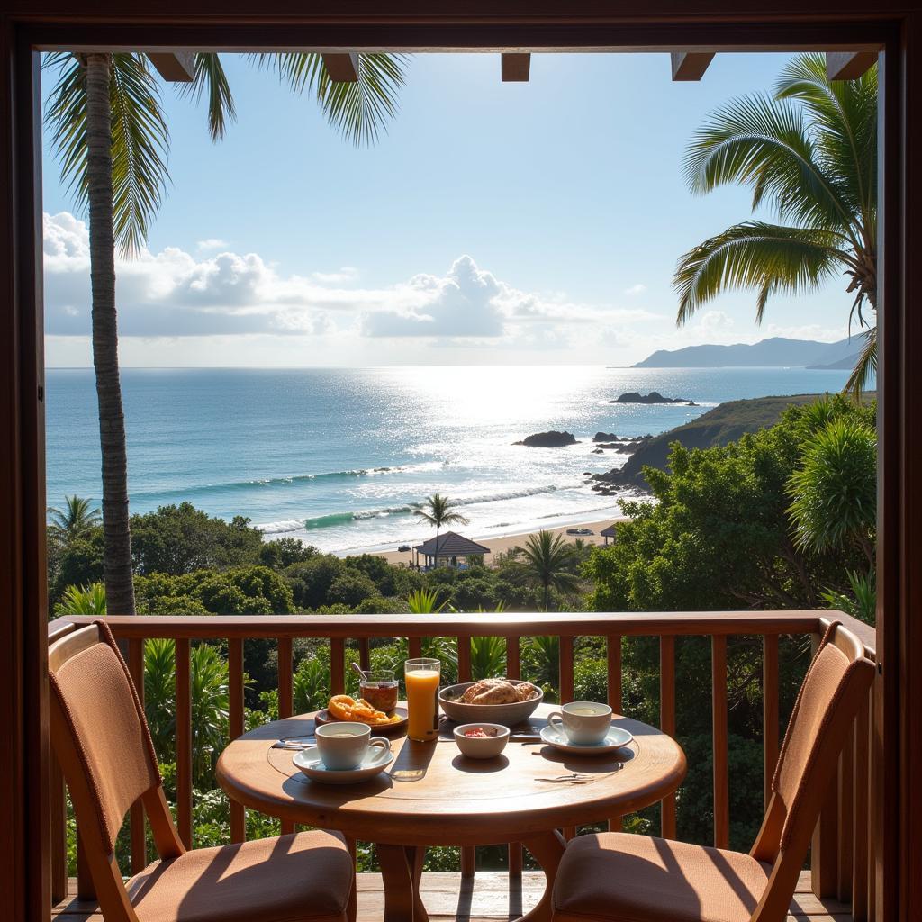 Relaxing beach view from a Bali gay homestay