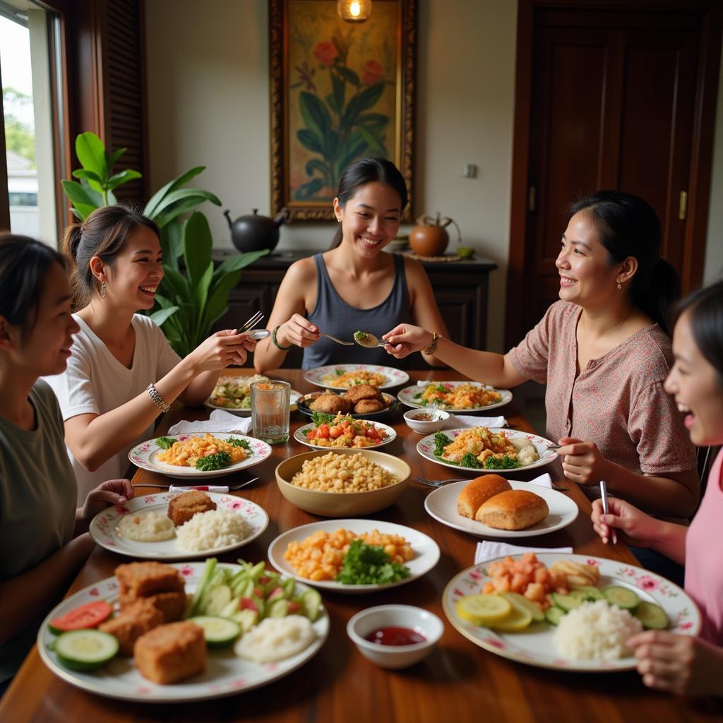 Sharing a Meal with a Balinese Family