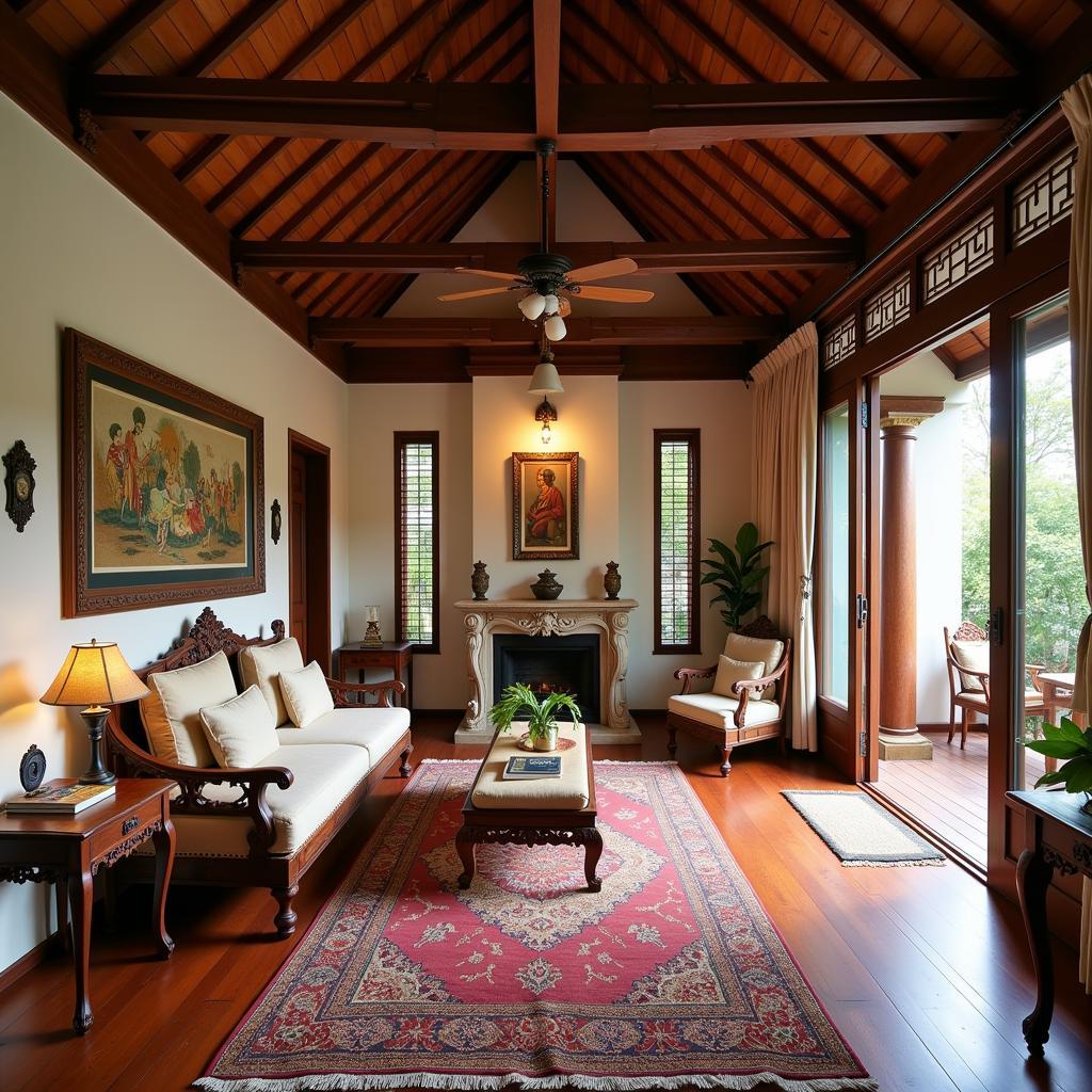 Traditional Balinese Decor inside a Homestay