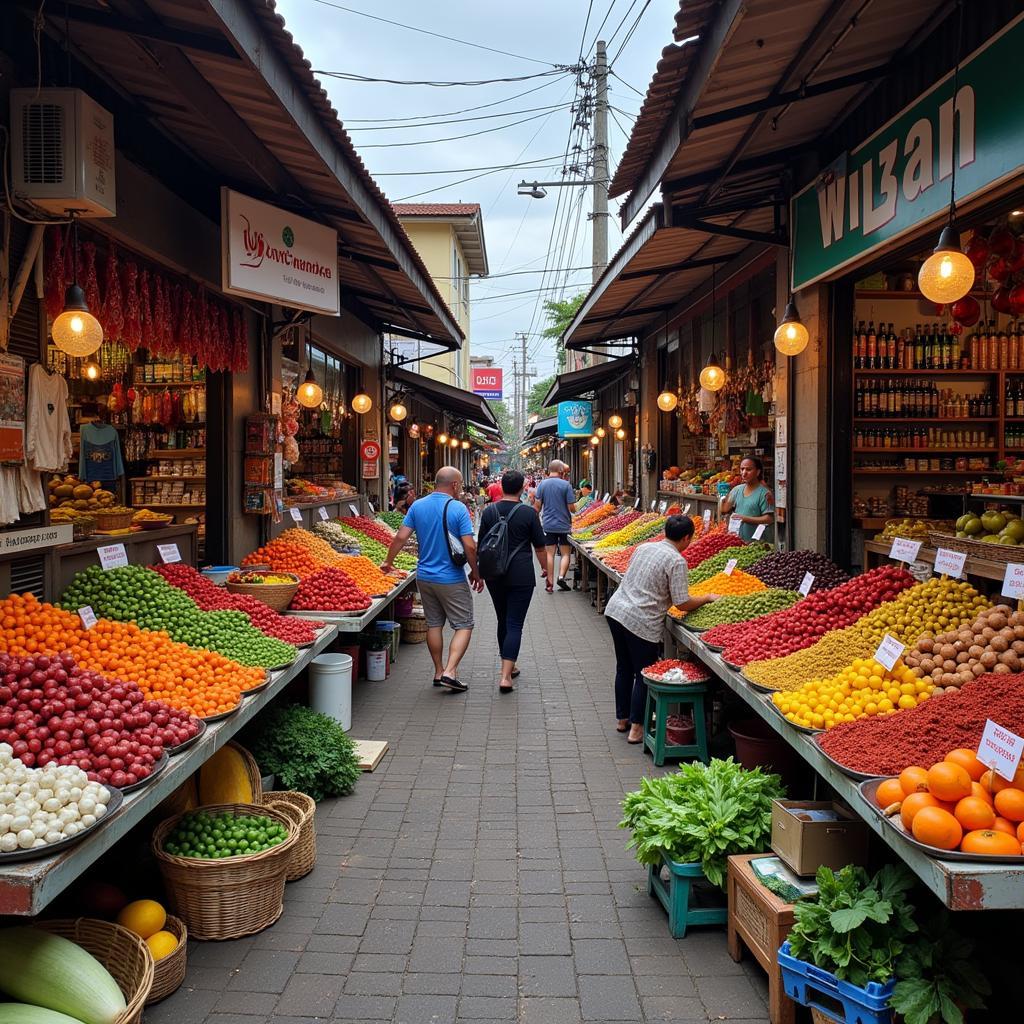 Exploring the bustling local market in Balok Kuantan