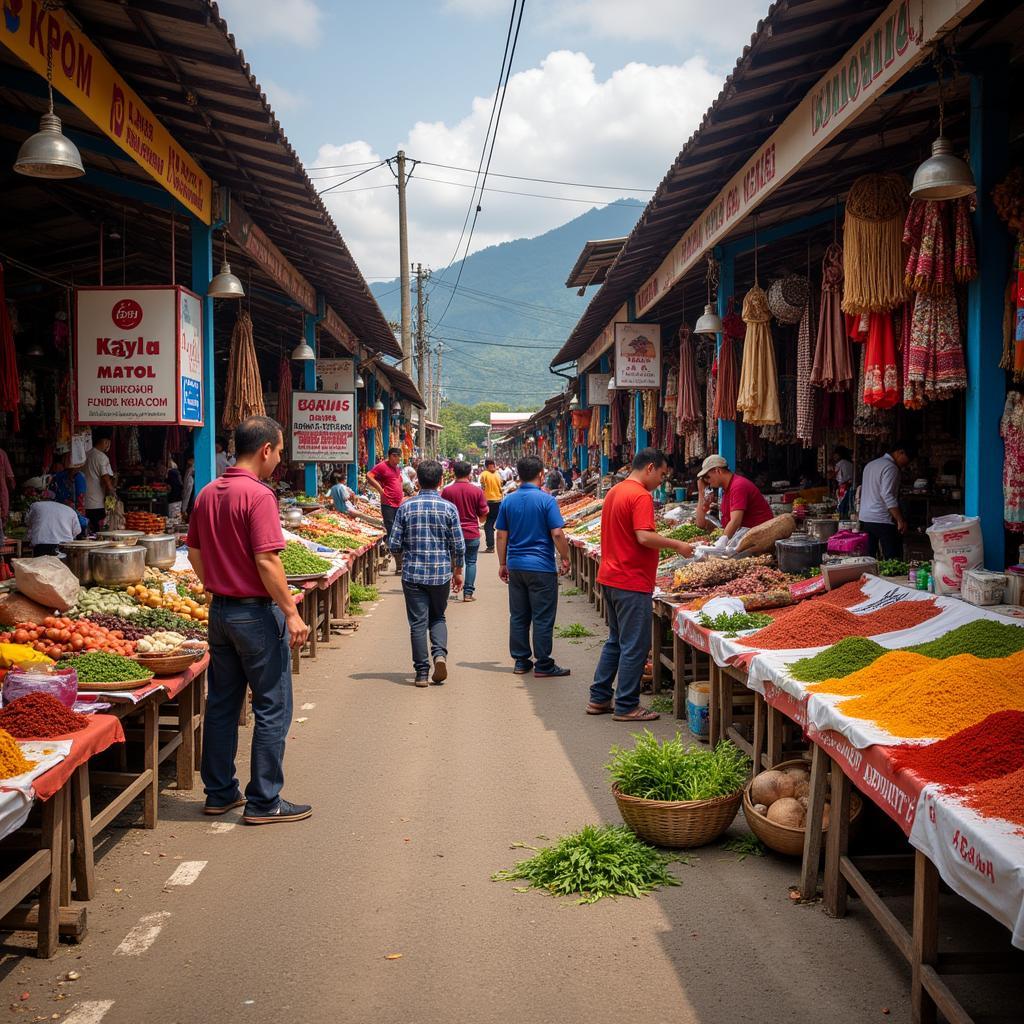 Exploring the vibrant local markets near Bandar Jengka Homestay