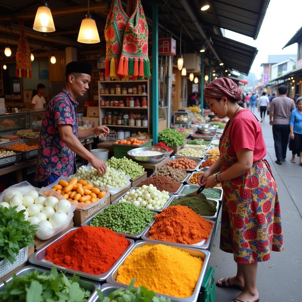 Exploring the vibrant local market in Bandar Maran Pahang