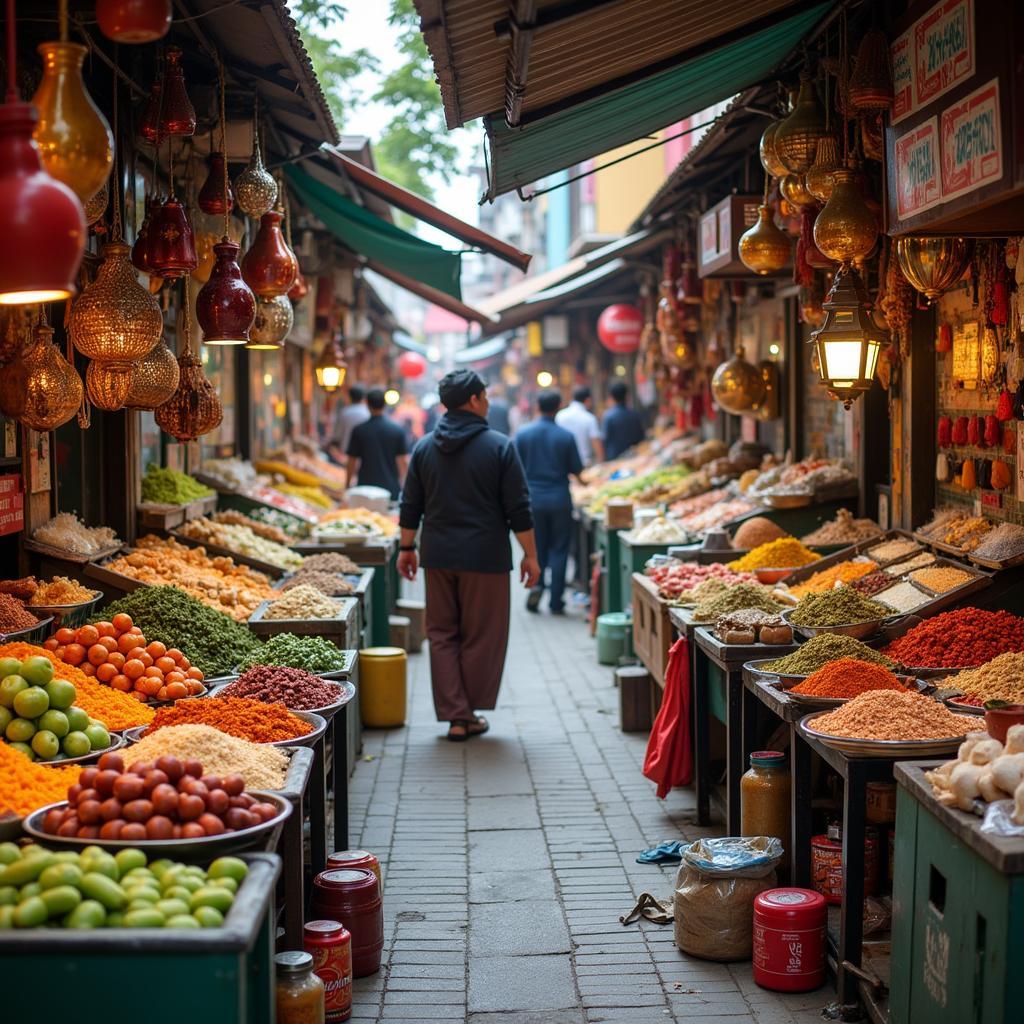 Vibrant Local Market near Jalan Tempinis Bangsar