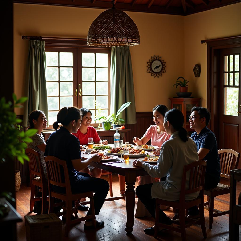 Brunei Homestay Family Meal