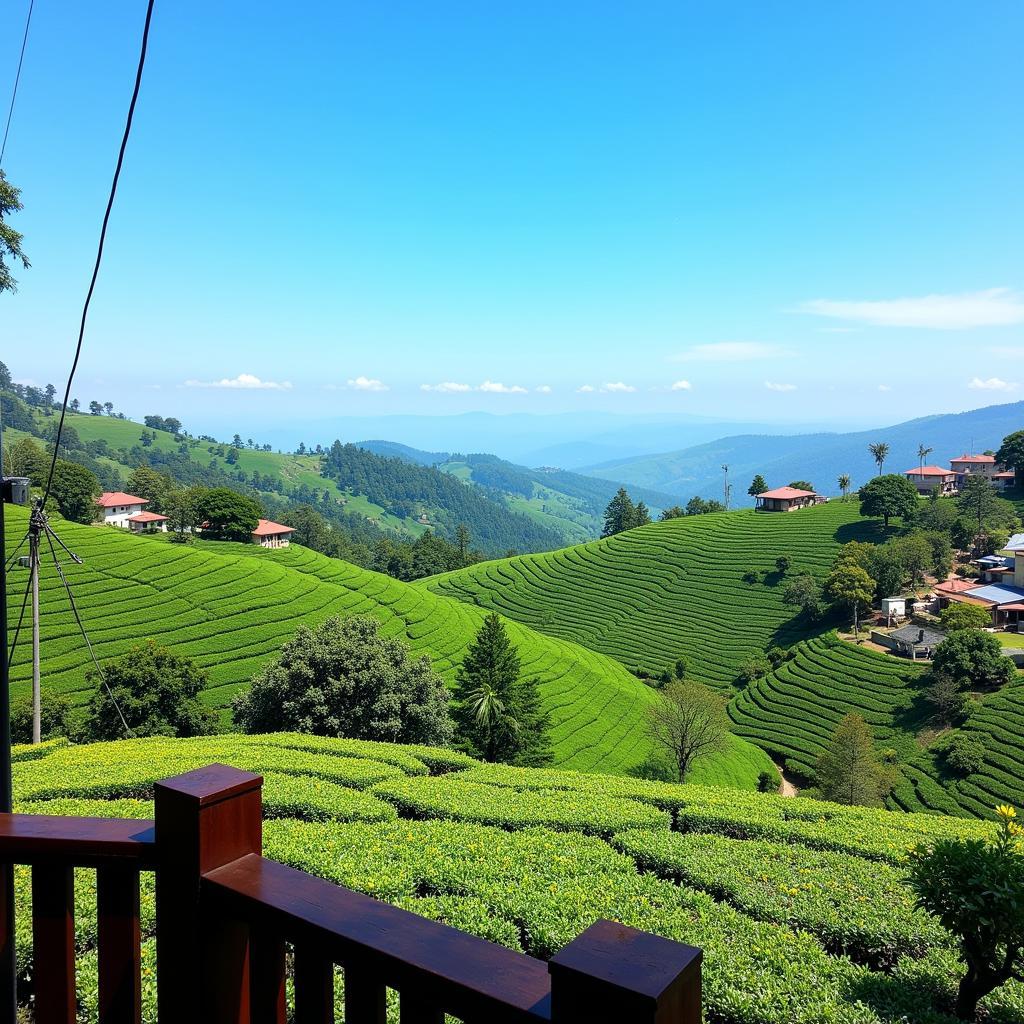 Scenic view from a Golden Hill Homestay in Cameron Highlands