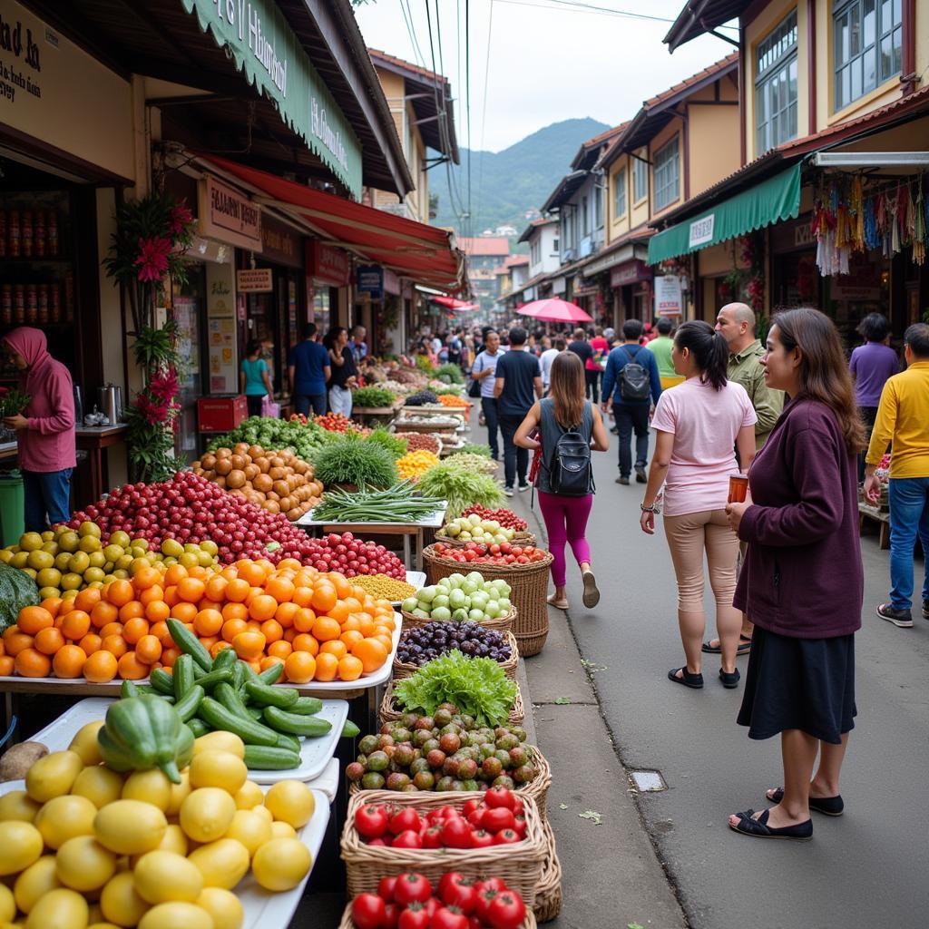 Exploring a local market in Cameron Highlands