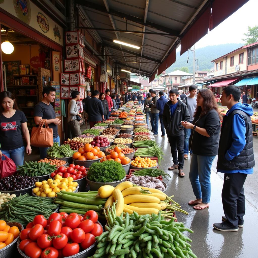 Cameron Highlands Local Market near Taman Sedia