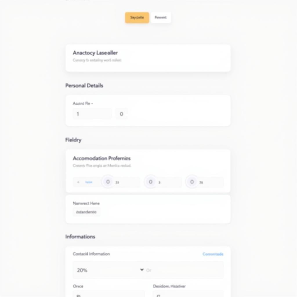 Example of a Canada Homestay Network Application Form