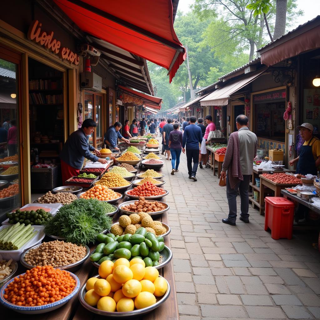 Vibrant Local Market in Carnation Park