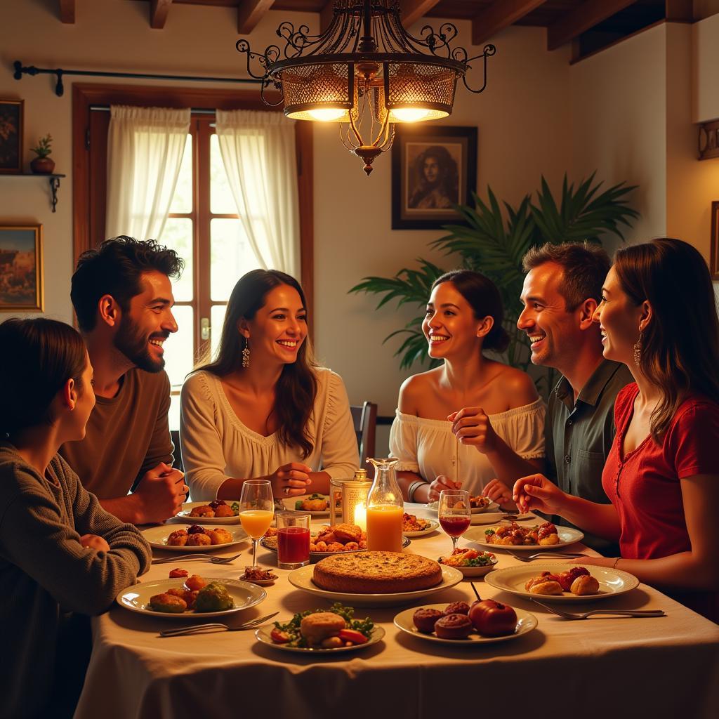 Cathy Homestay: Sharing a traditional Spanish family dinner