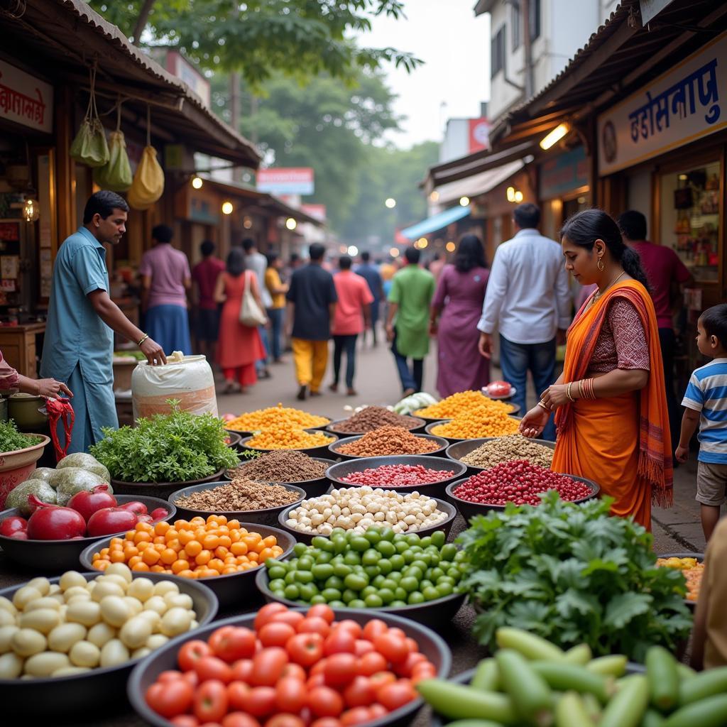 Exploring a local market near a Chennai homestay