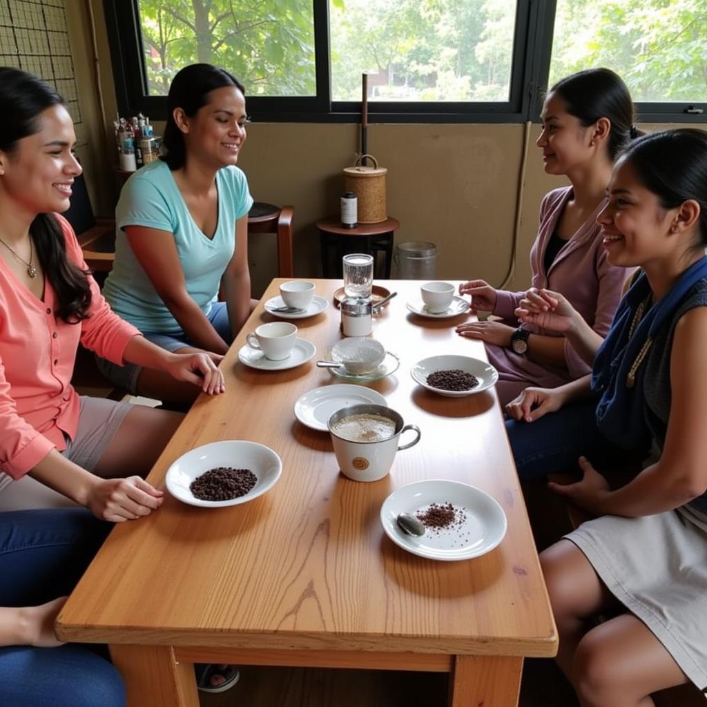 Coffee tasting experience at a Chikmagalur homestay