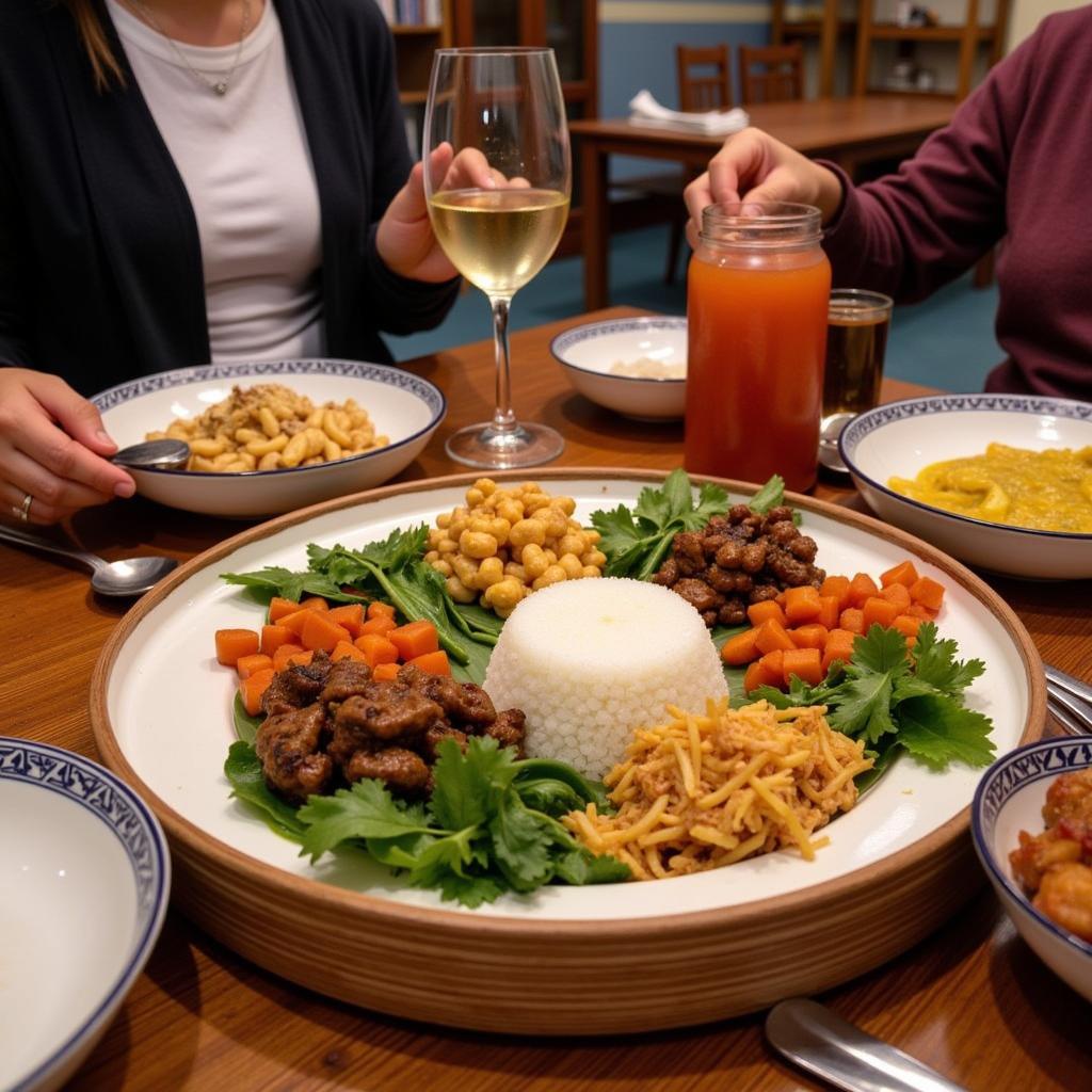 Chime Homestay Bhutanese Meal