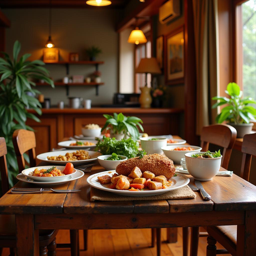 Coffee Nest Homestay Dining Area