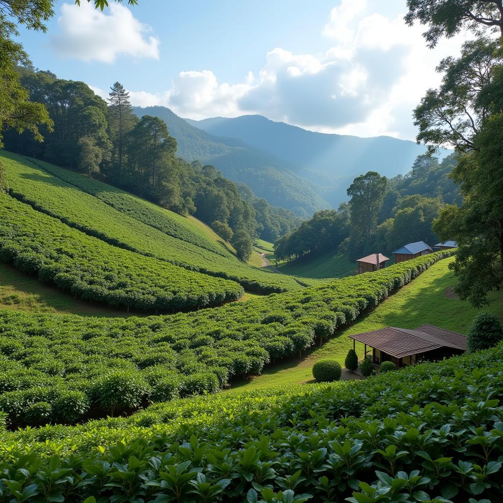 A Coorg homestay surrounded by lush coffee plantations