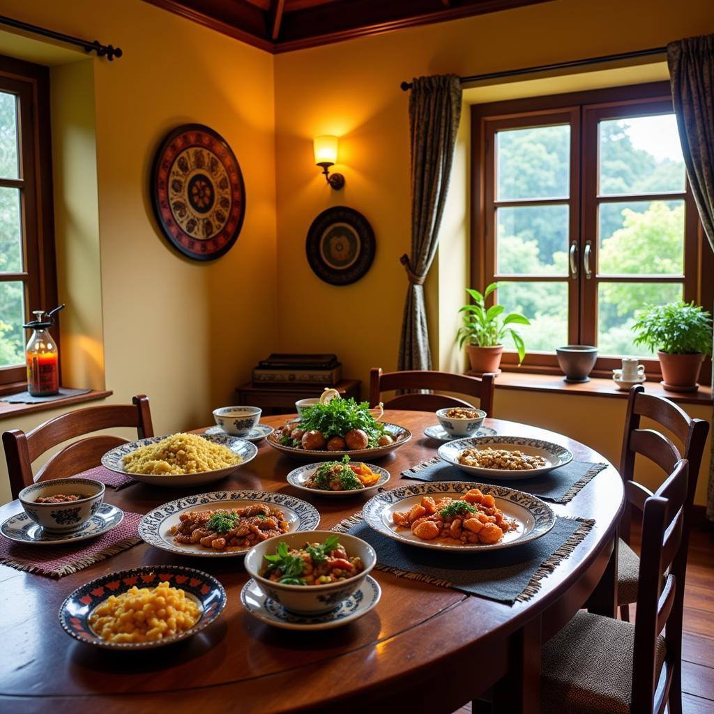 Coorg Homestay Dining Area