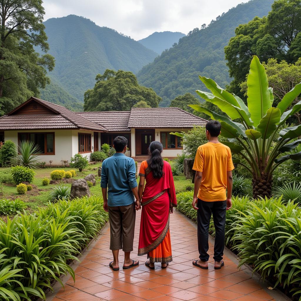 Coorg Homestay Family Welcome