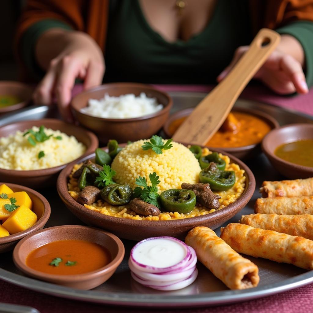 Coorg Homestay Traditional Meal