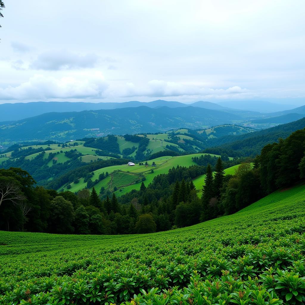 Panoramic View of Coorg's Lush Landscape