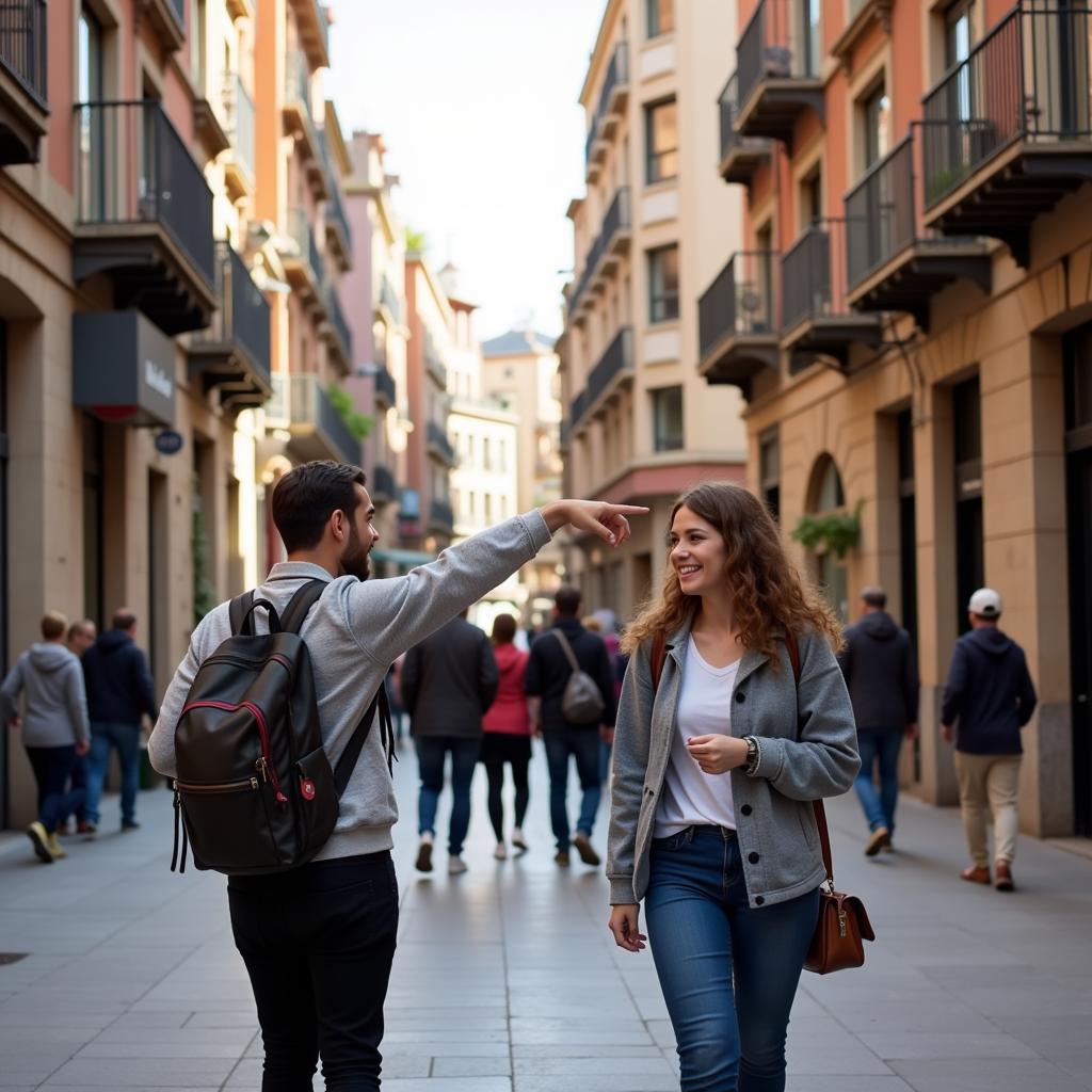 Curtin Student Exploring Barcelona with Host