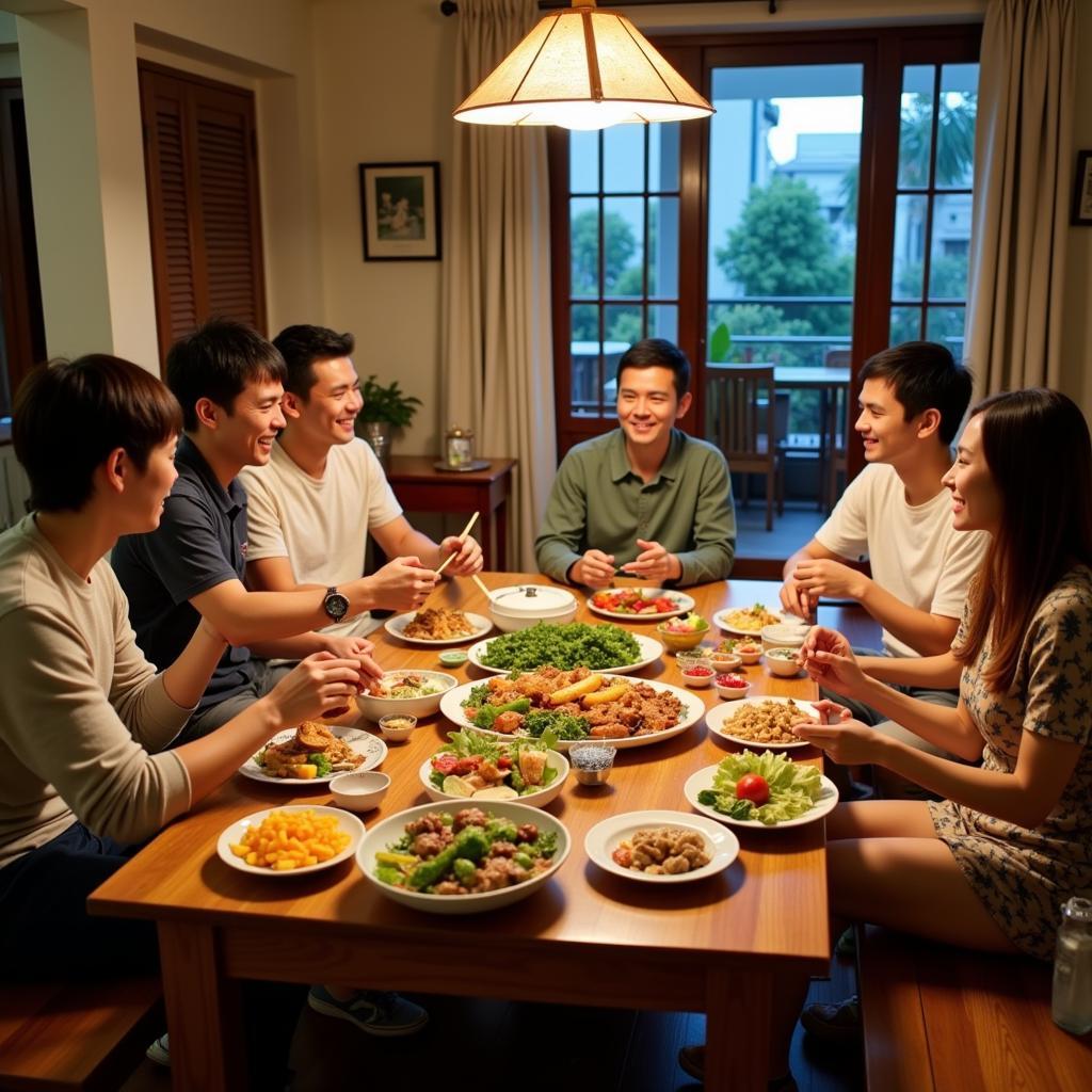 Sharing a Meal with a Local Family in Da Lat