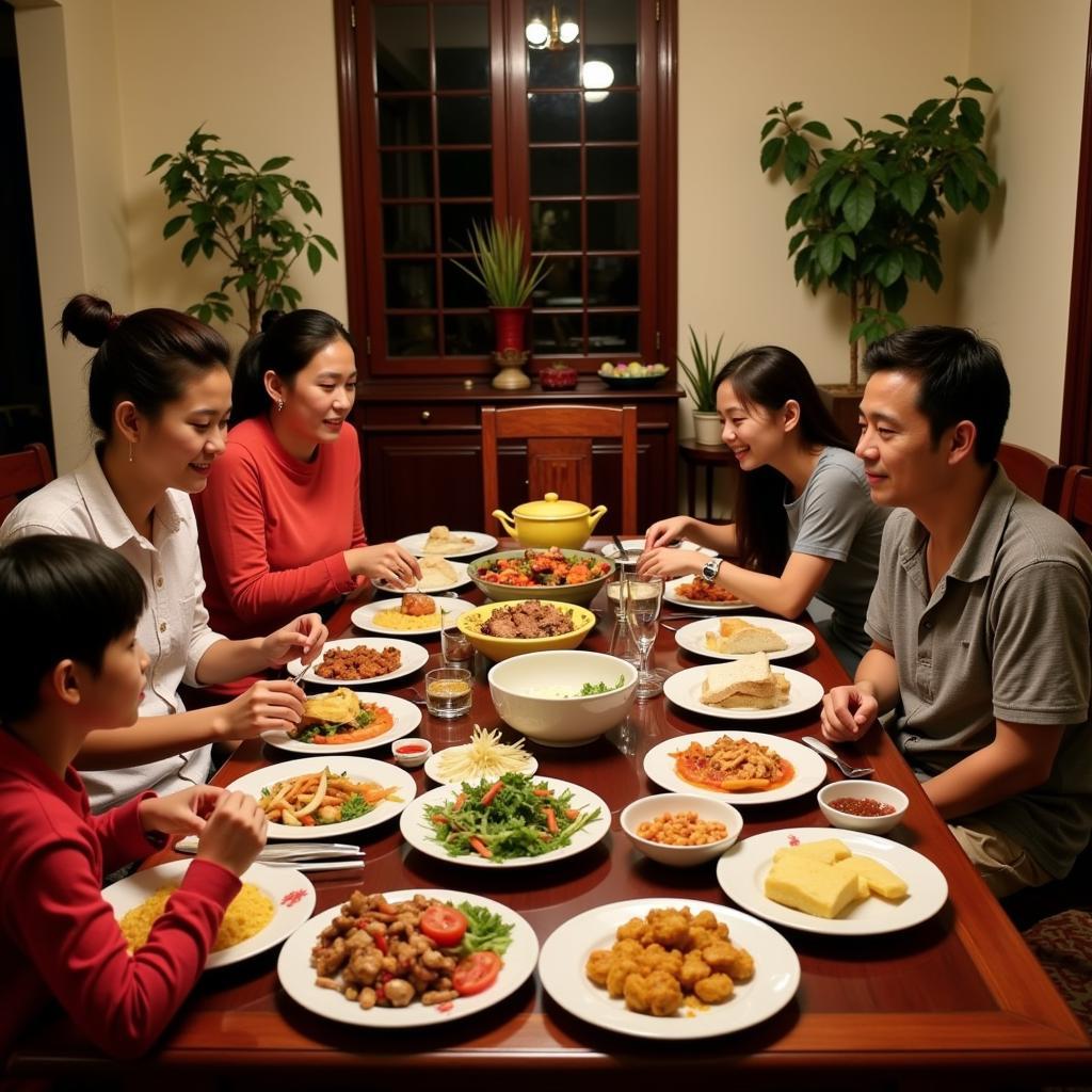 Da Lat Homestay Family Meal