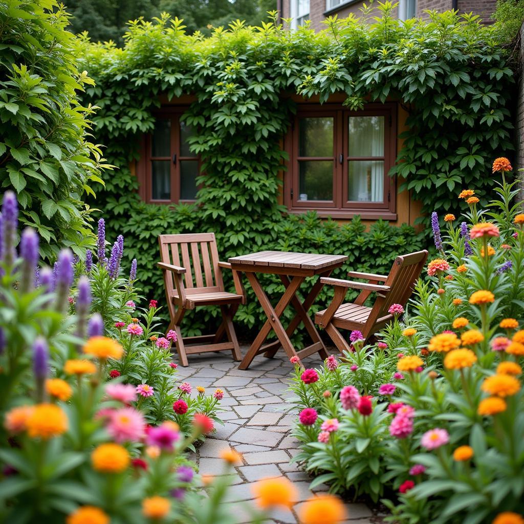 Peaceful Garden at a Da Lat Homestay