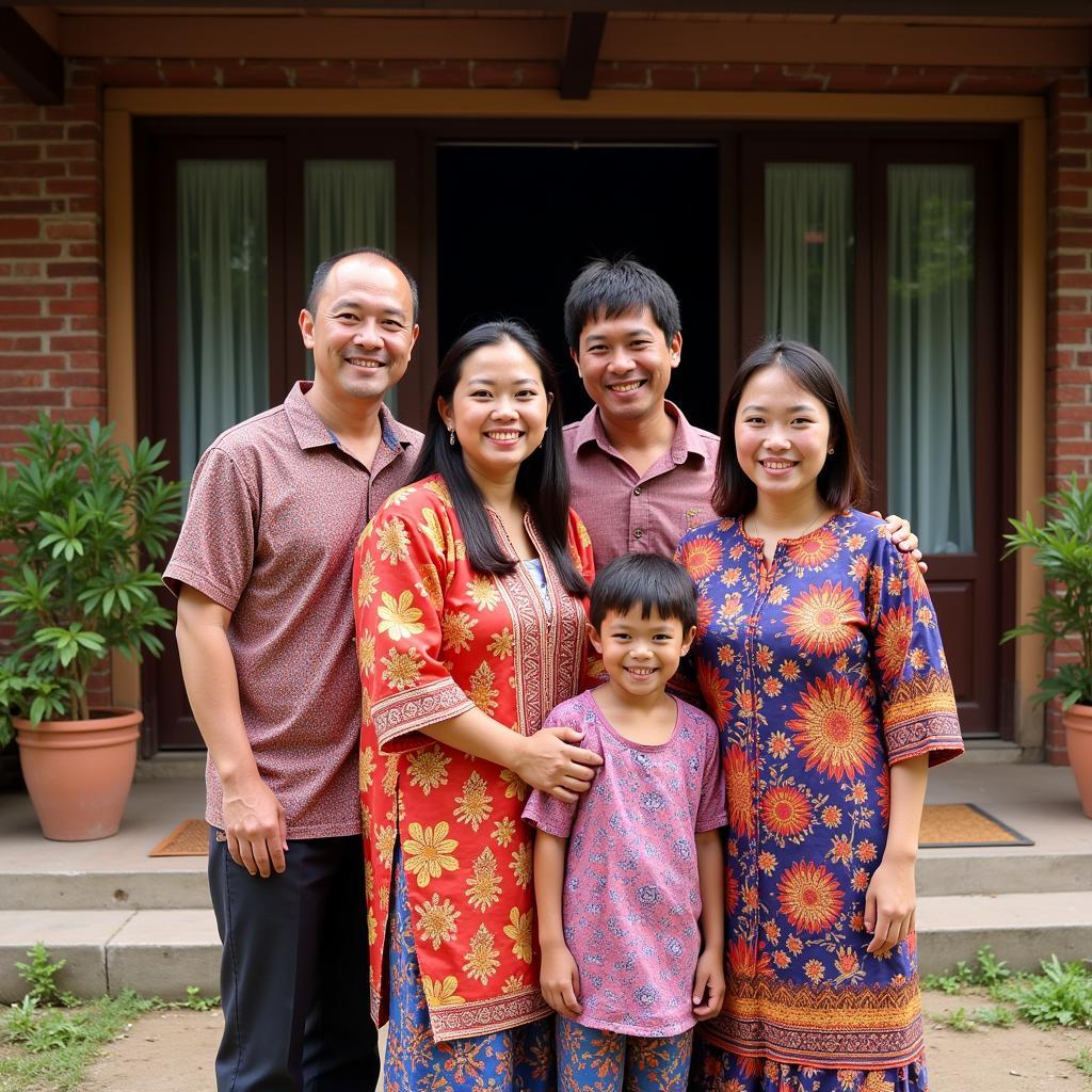 Dieng Plateau Local Family