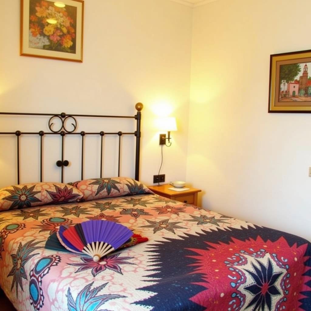 Donna Homestay decorated with Spanish touches.