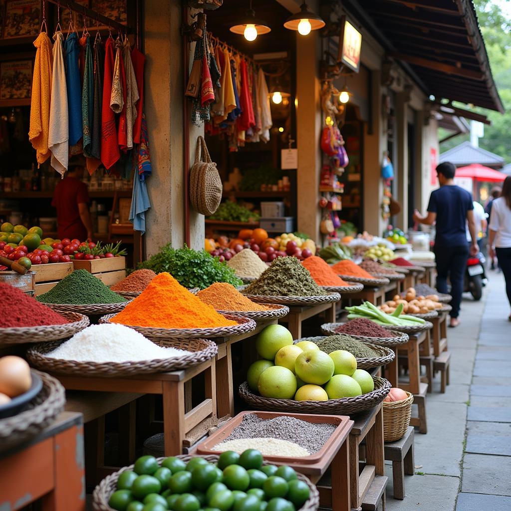 Vibrant Local Market Near Eka Homestay Uluwatu