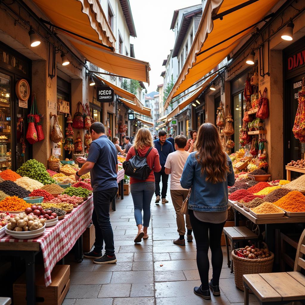 Exploring a local market near Encorp Marina Homestay