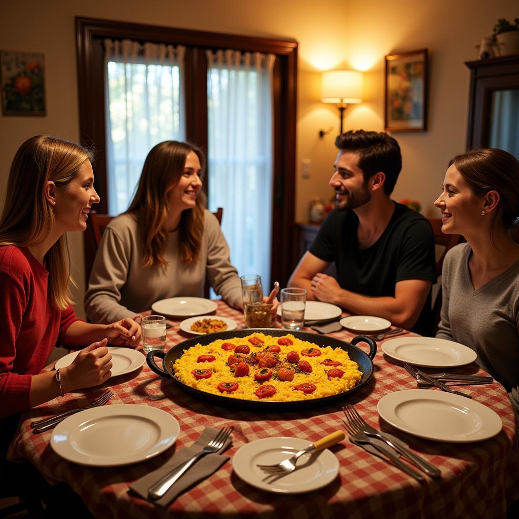 Savor authentic Spanish cuisine with your host family.