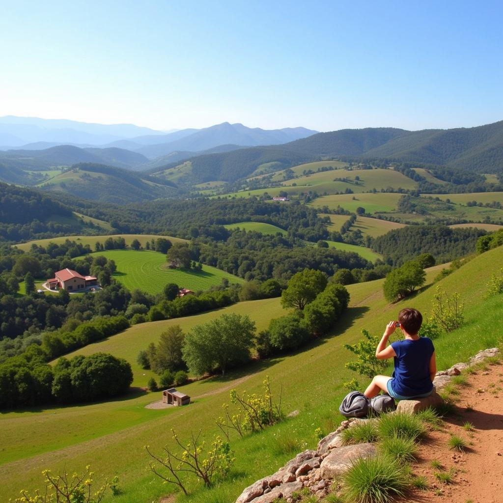 Exploring the beautiful Spanish countryside during a homestay