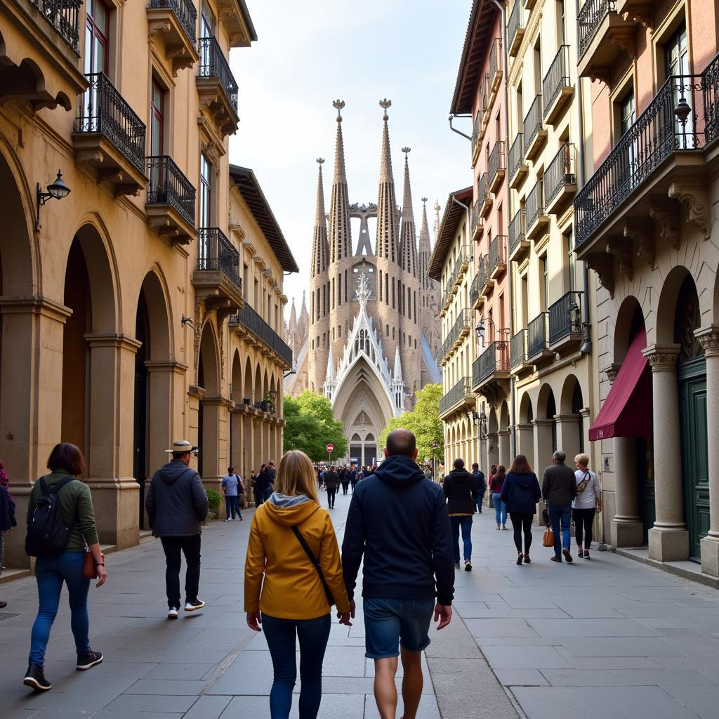 Exploring Barcelona's architecture with a homestay PCB host