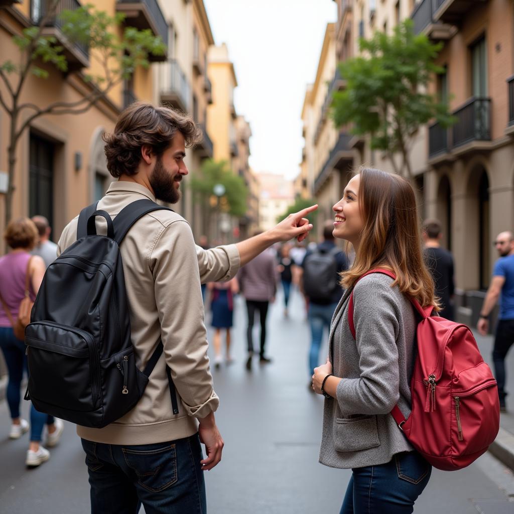 Exploring Barcelona with a local homestay host