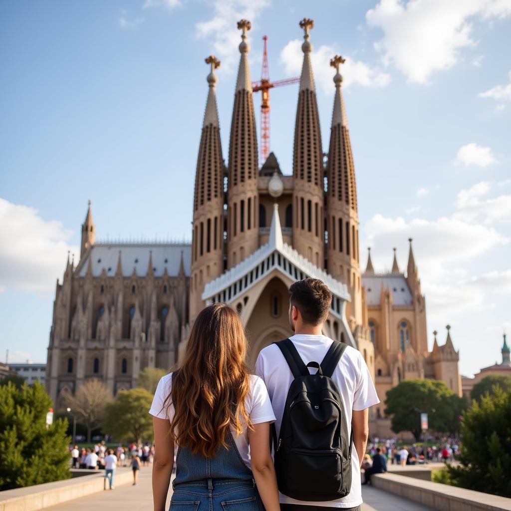 Exploring Barcelona with a local host