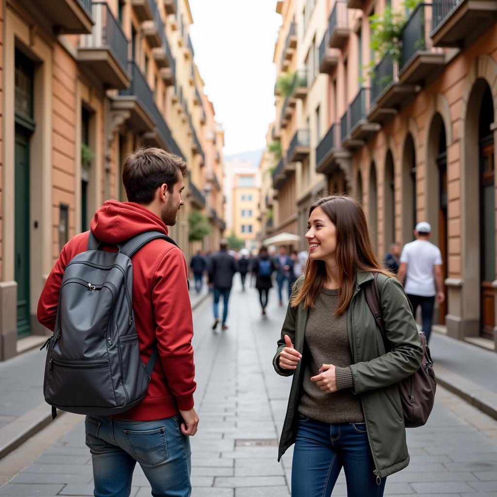 Exploring Barcelona with a local host