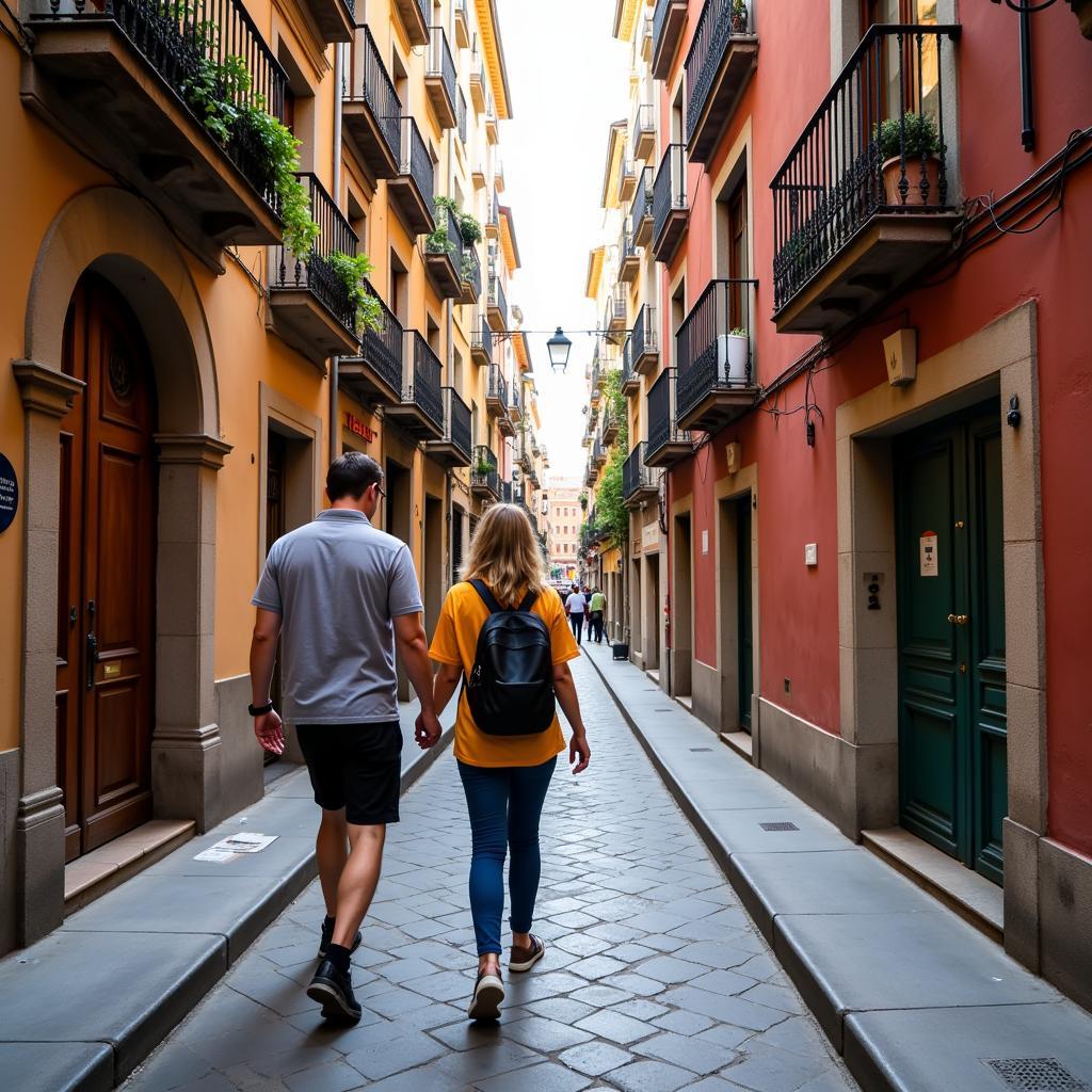 Exploring Barcelona's Gothic Quarter with a local host