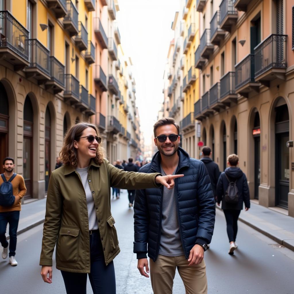 Exploring Barcelona with a local host