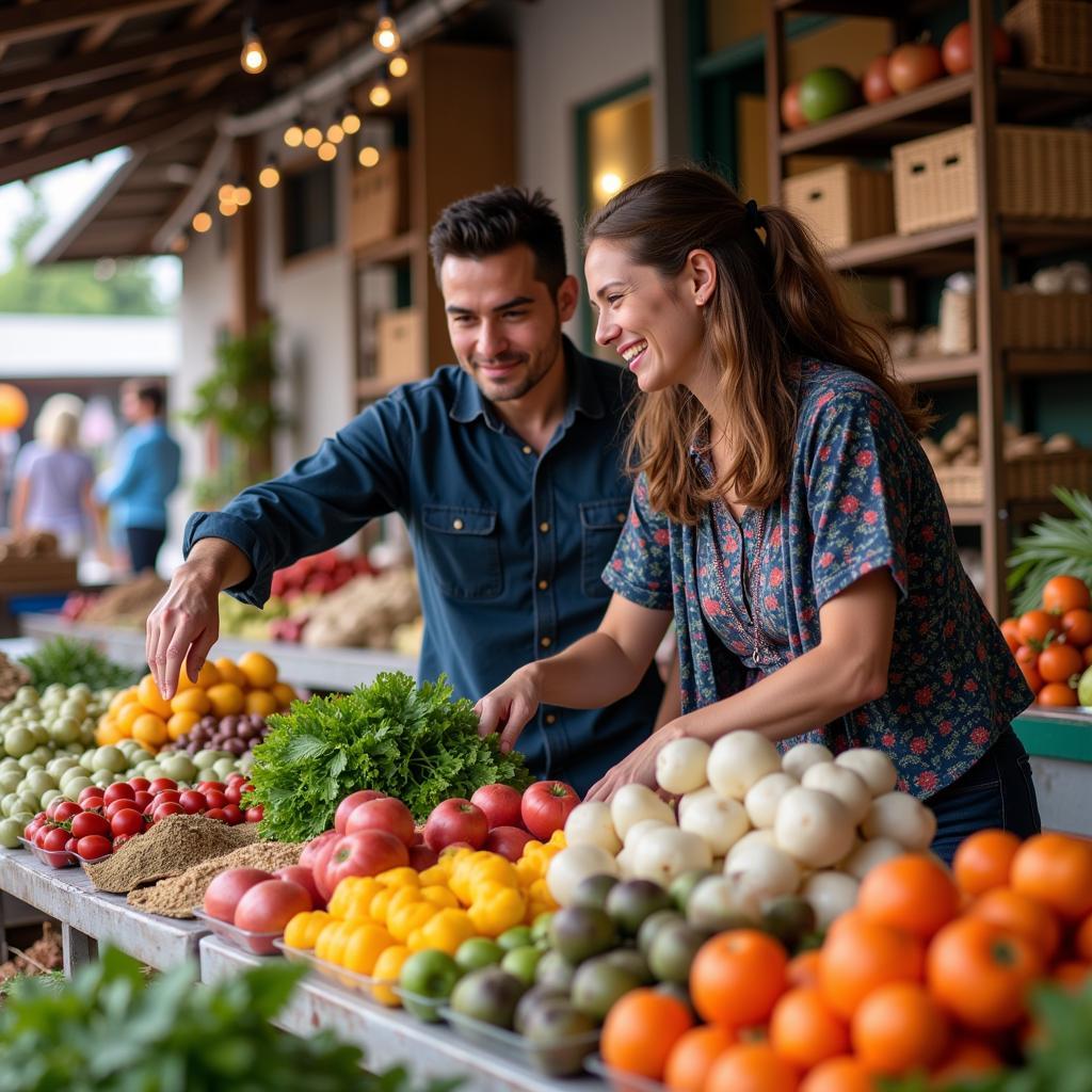 Exploring Local Markets with a Homestay Host