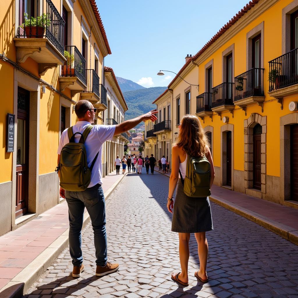 Exploring a charming Spanish town with a local host