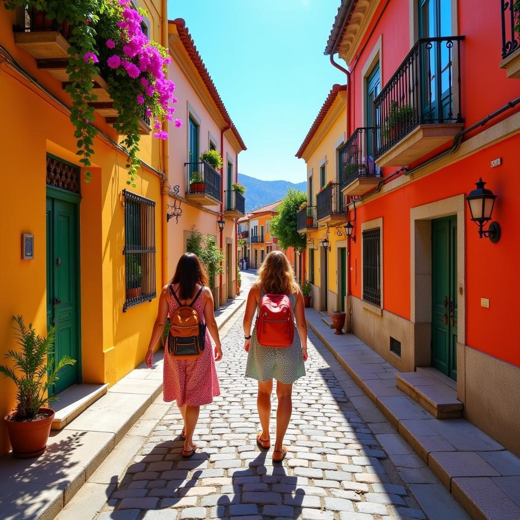 Exploring a Spanish Village with a Local Guide