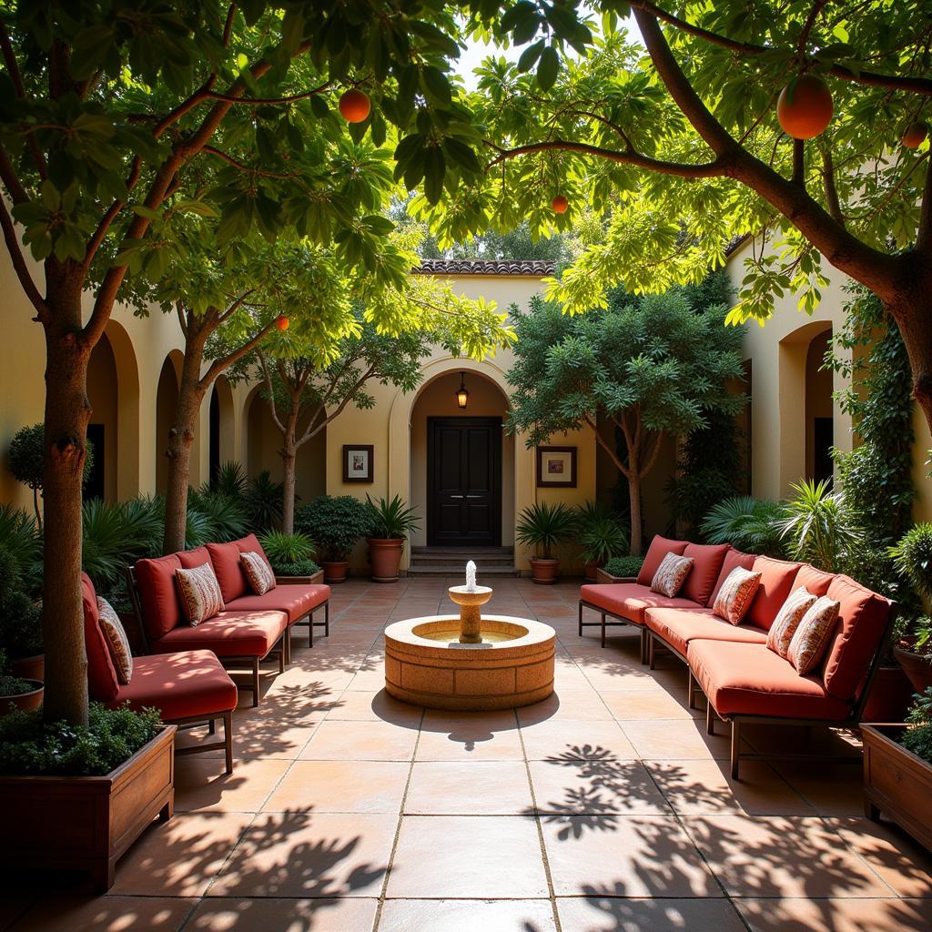 Andalusian Courtyard in a Homestay