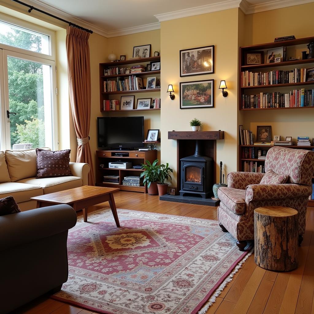 Cozy German Homestay Living Room