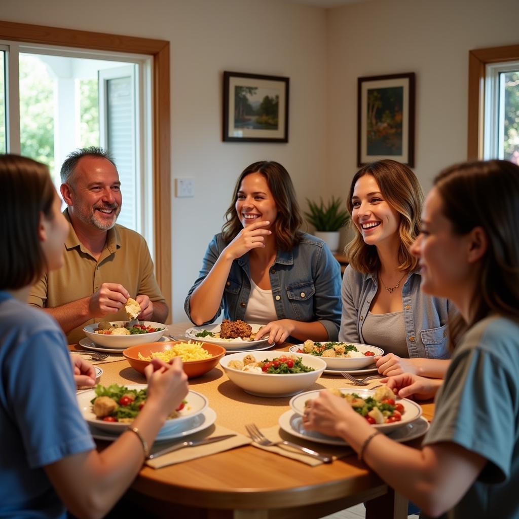 Family Dinner in a Gold Coast Homestay