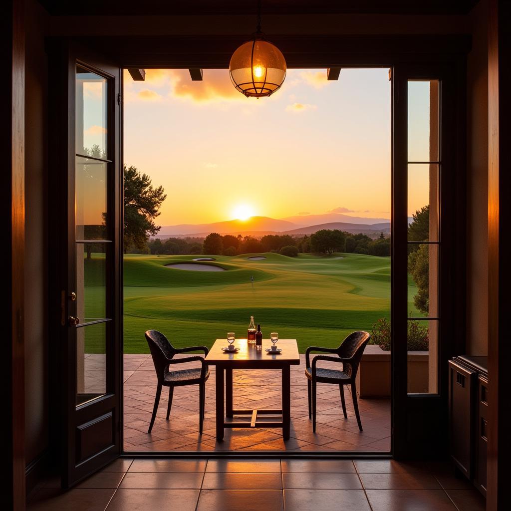 Golf View Homestay at Sunset