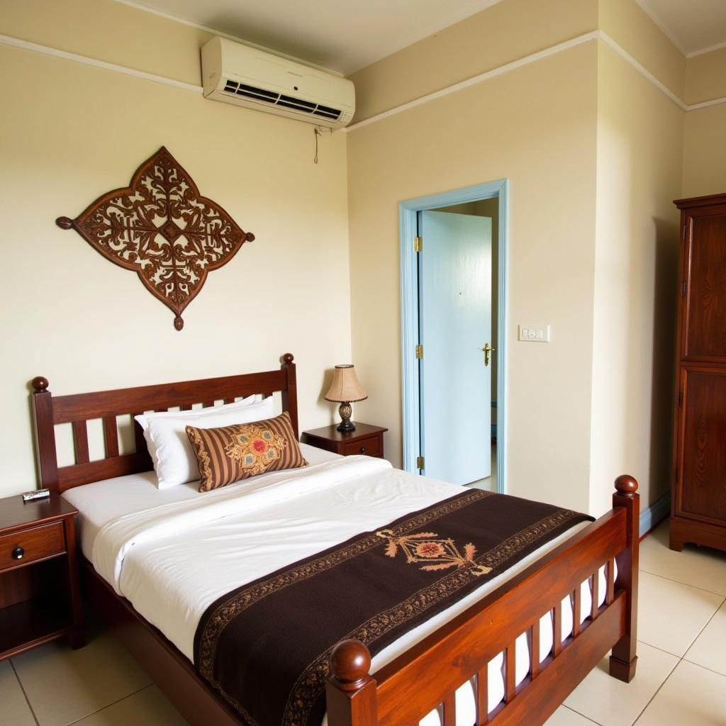 A comfortable and welcoming room in a Gorai homestay